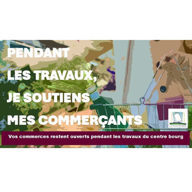 AFFICHE SOUTIENT COMMERCANT