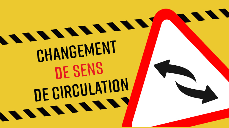 changement sens circulation